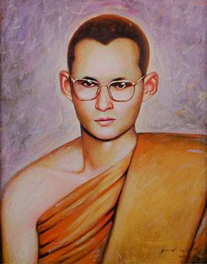 ติณณภพ  งานสถิร : portrait of King Rama IX 